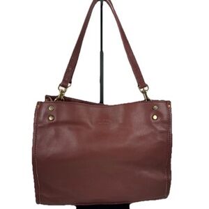 American Leather Co. Lenox Satchel NWT BRANDY CLASSIC
